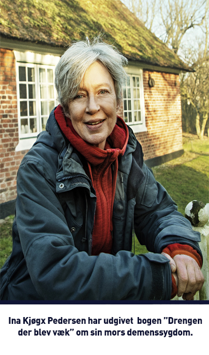 Ina Kjøgx Pedersen har udgivet bogen "Drengen der blev væk" om sin mors demenssygdom. 