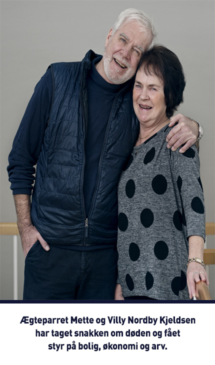 Mette og Villy Nordbo Kjeldsen har taget snakken om døden