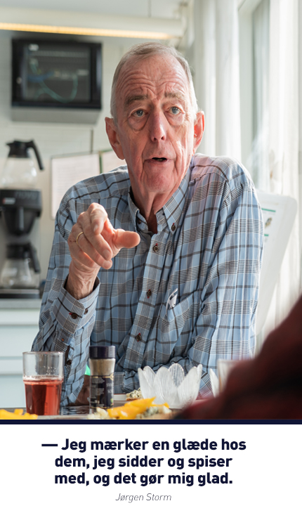 Jørgen er glad for at være spiseven