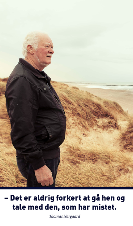 Thomas Nørgaard er frivillig i en af Ældre Sagens sorg- og livsmodsgrupper. Foto: Nadia Back Krahmer